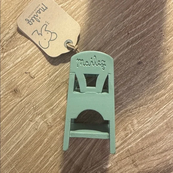 BNIB Maileg Mint Green Wooden High Chair! - Picture 10 of 12